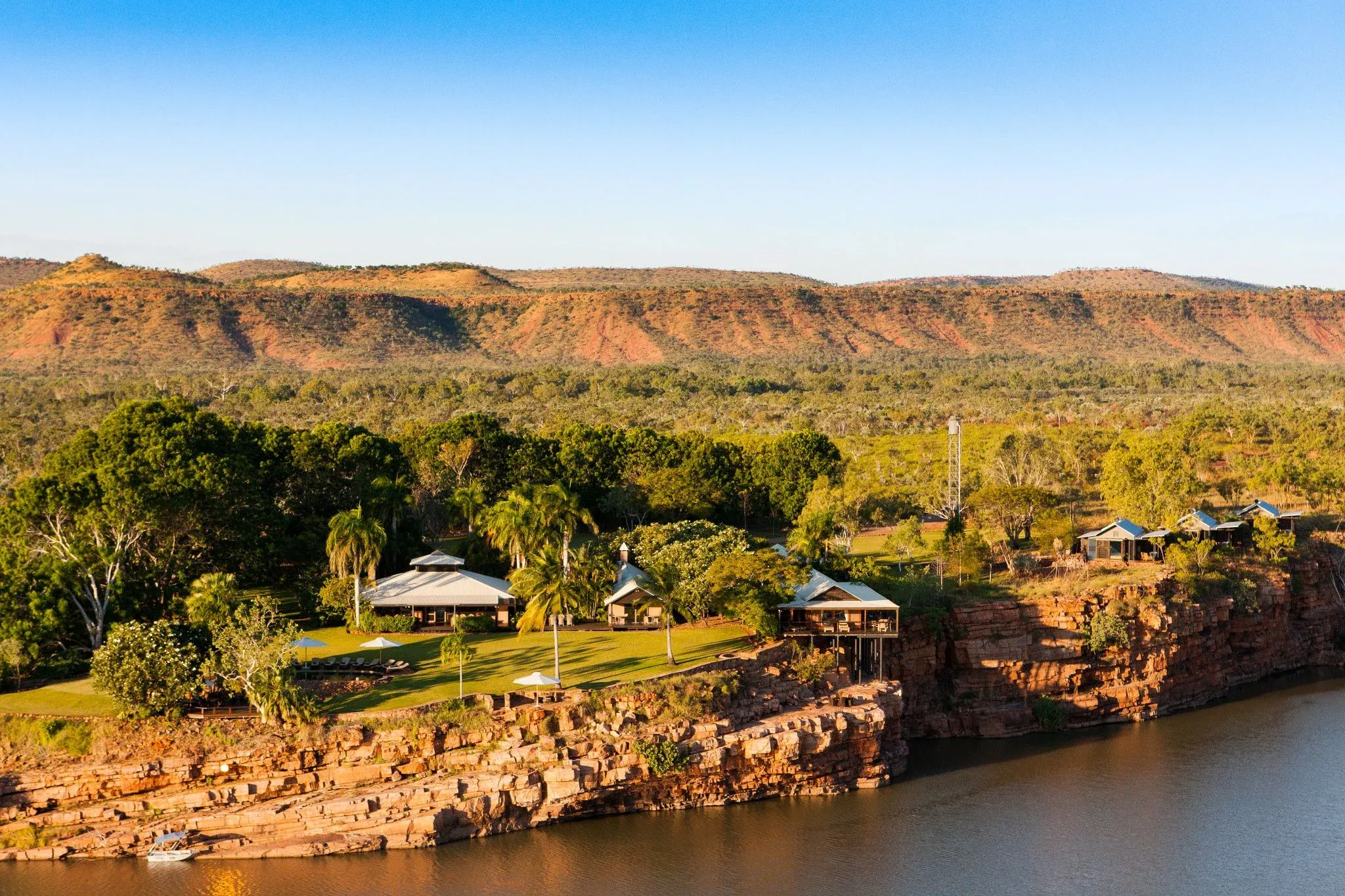 Homestead above a gorge in the Kimberley
