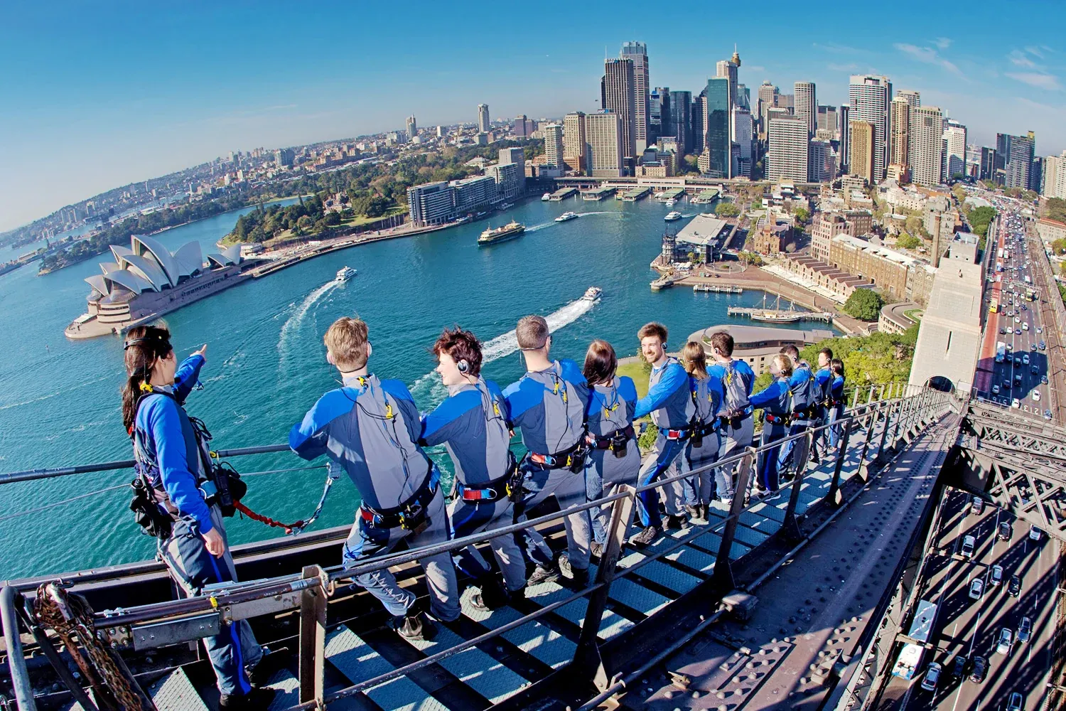 Walking beneath the Sydney Harbour Bridge