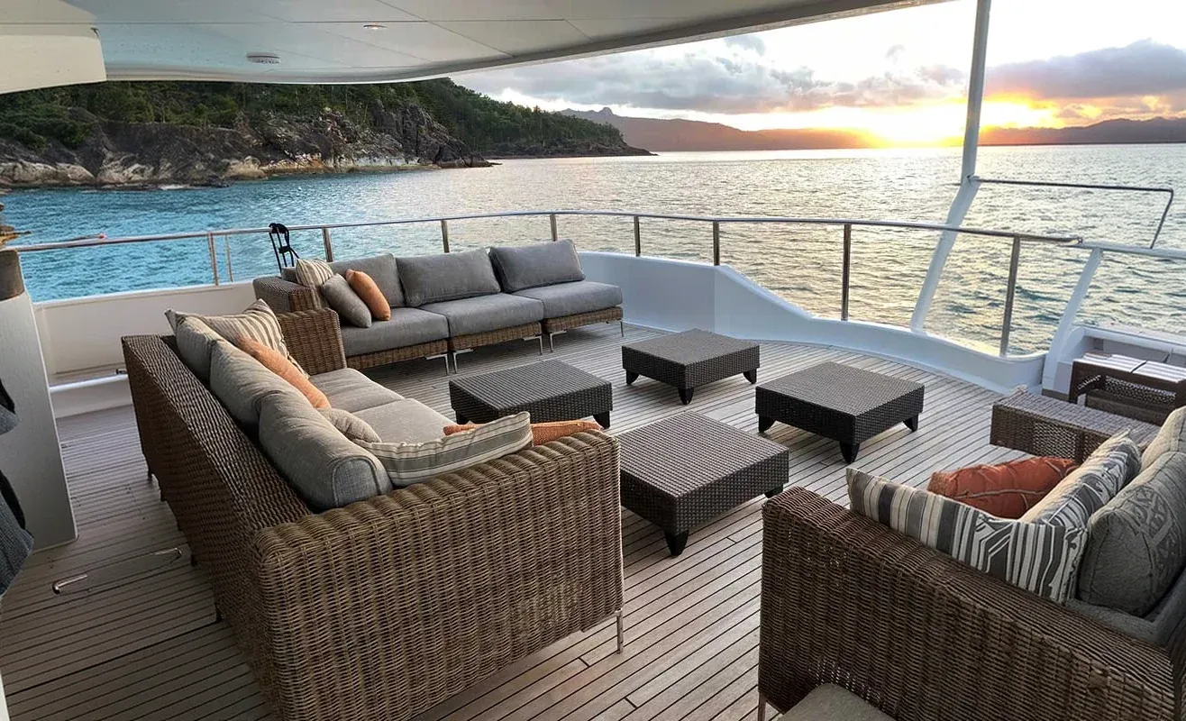 Superyacht deck