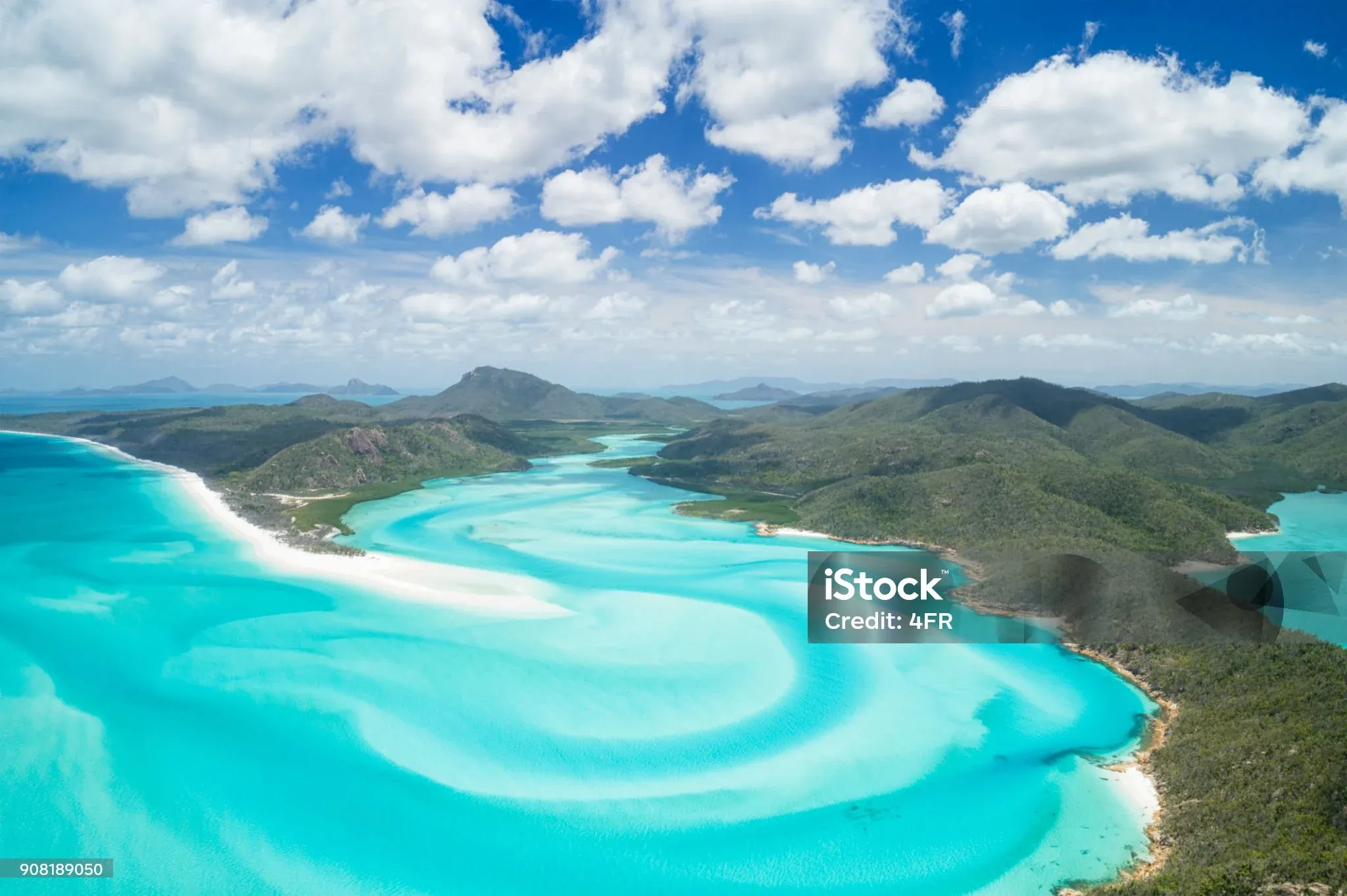 The swirling sands of Whitehaven Beach